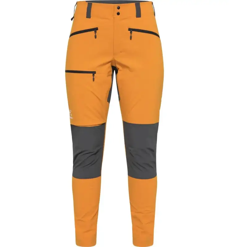 Niska cena Spodnie softshellowe damskie Haglöfs Mid Slim - Desert Yellow/Magnetite