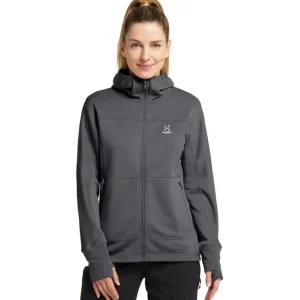 Bluza polarowa damska Haglofs Betula Hood - Magnetite Kup teraz