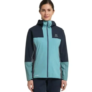 Zamów dziś Kurtka softshellowa damska Haglofs L.I.M Alpha Hood - Frost Blue/Tarn Blue