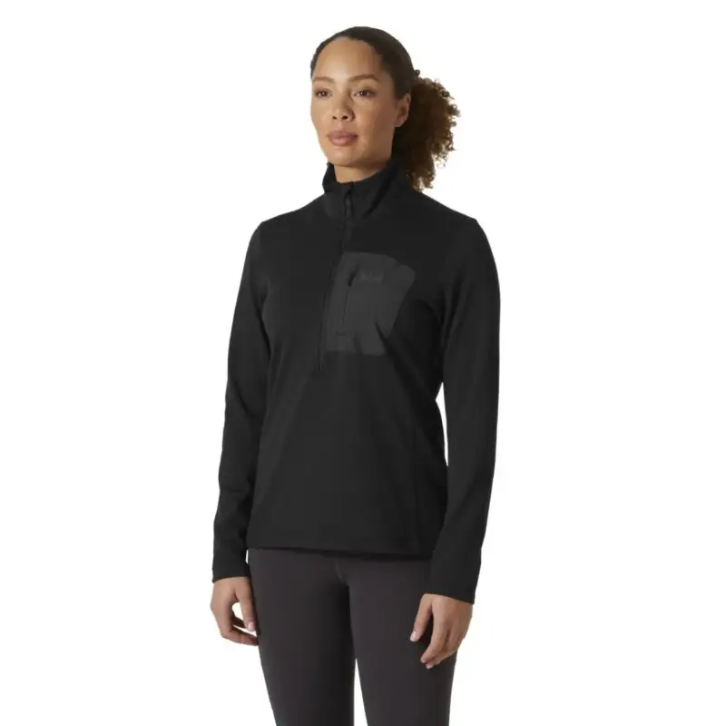 Bluza polarowa damska Helly Hansen Versalite Half Zip Fleece - Black Oferta limitowana