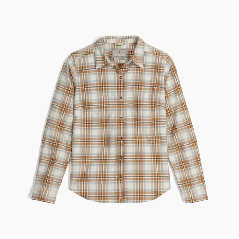 Ostatnie sztuki Koszula bawełniana damska Royal Robbins Lieback Organic Cotton Flannel - Chalk Tomales
