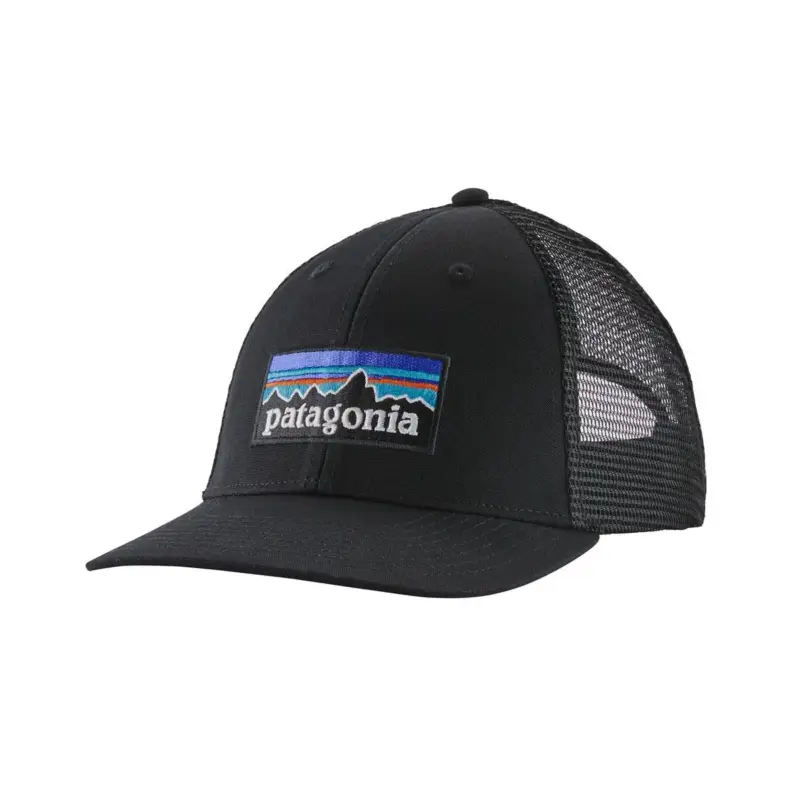 Czapka z daszkiem Patagonia P-6 Logo Lopro Trucker Hat - Black Wysoka jakość