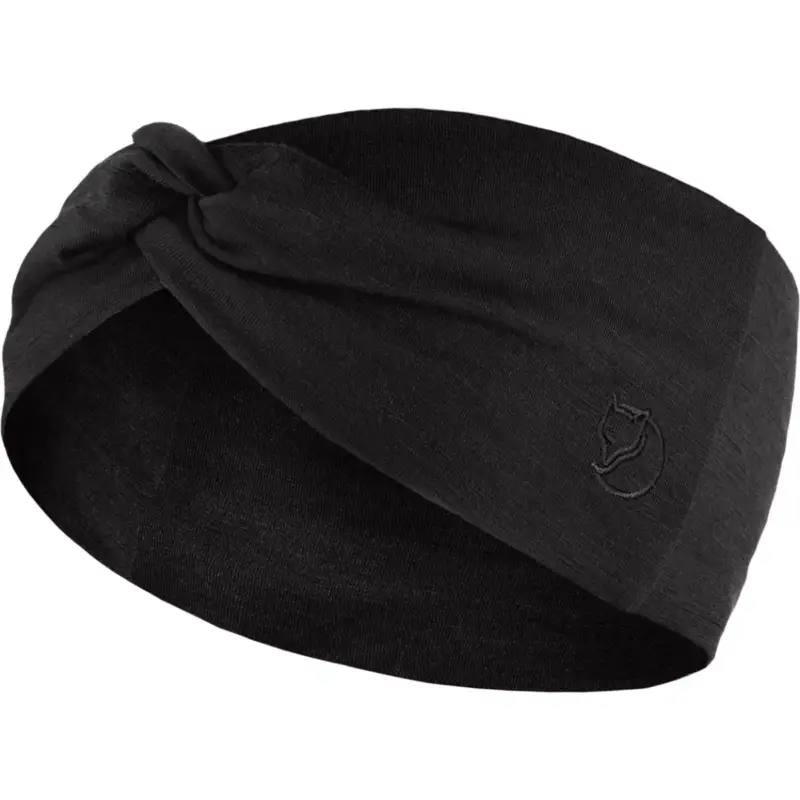 Niska cena Opaska z merino Fjallraven Abisko Wool Headband - Black