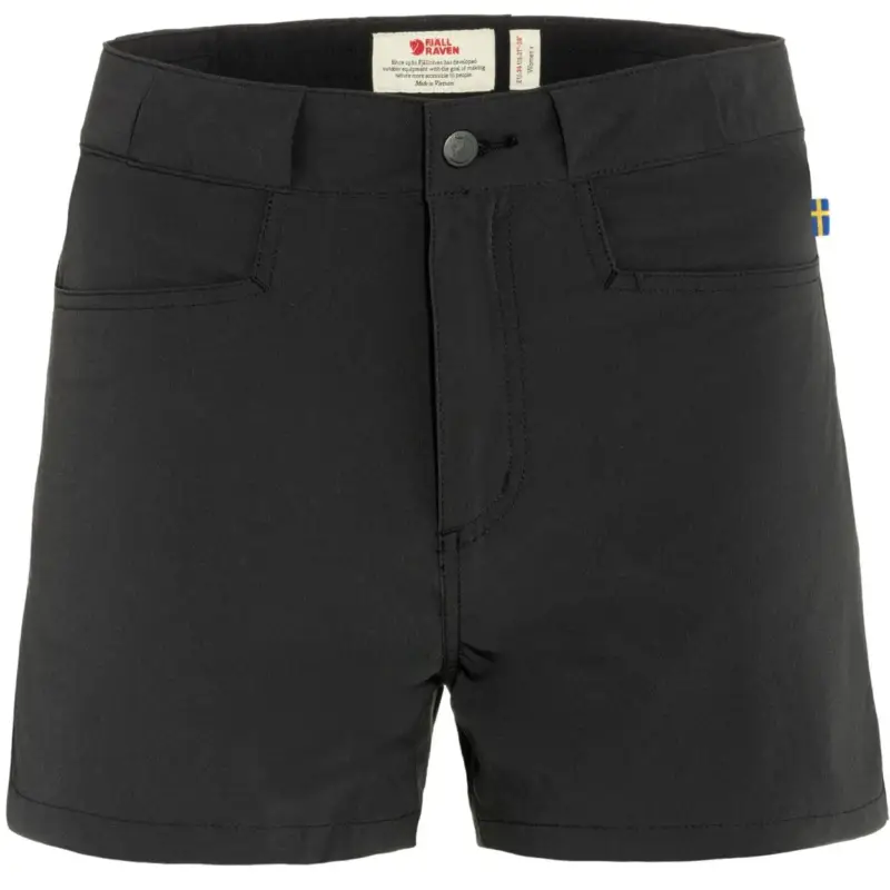 Spodenki szybkoschnące damskie Fjallraven High Coast Lite Shorts - Black Do wyczerpania zapasów