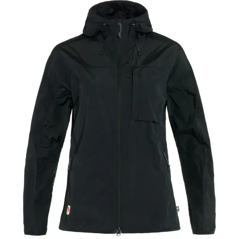 Kurtka przeciwwiatrowa damska Fjallraven High Coast Wind - Black Hit sprzedaży