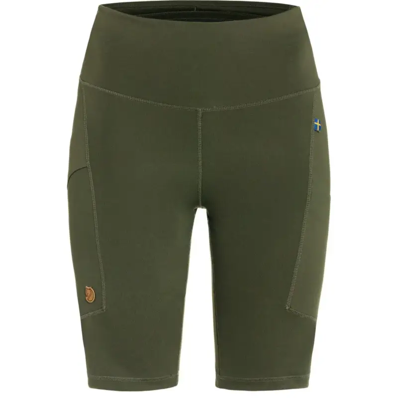Super okazja Spodenki szybkoschnące damskie Fjallraven Abisko Short Tights - Deep Forest