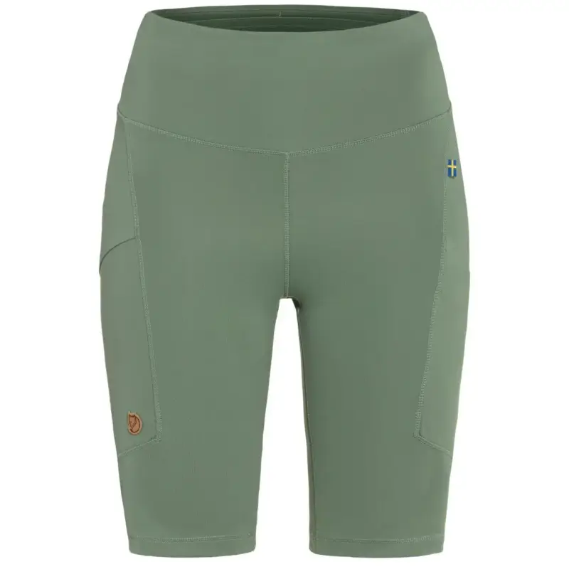 Cena promocyjna Spodenki szybkoschnące damskie Fjallraven Abisko Short Tights - Patina Green