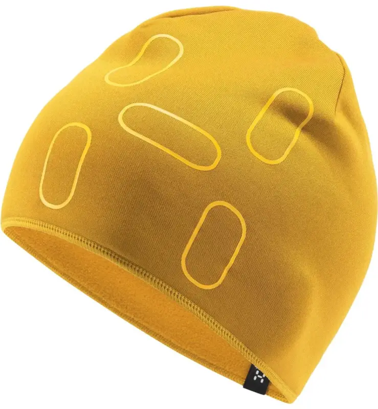 Czapka termoaktywna Haglofs Fanatic Print Beanie - Autumn Leaves/Pumpkin Yellow Szybka wysyłka