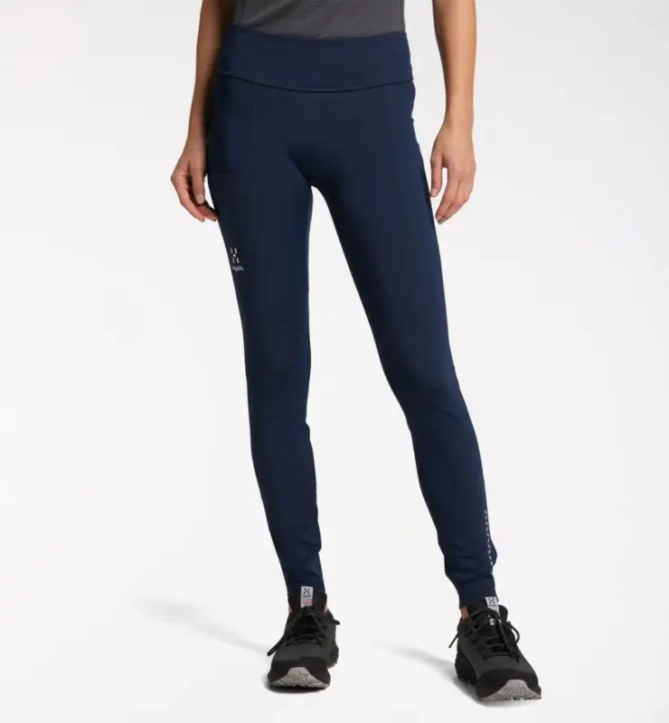 Promocja Legginsy damskie Haglofs L.I.M Leap Tights - 4Q2 Dark Ocean