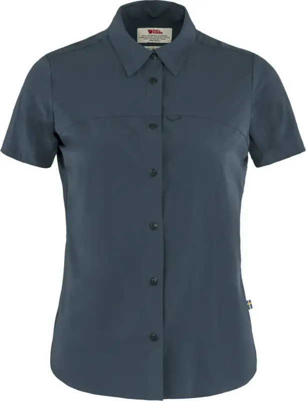 Do wyczerpania zapasów Koszula trekkingowa damska Fjallraven High Coast Lite Shirt SS - Navy