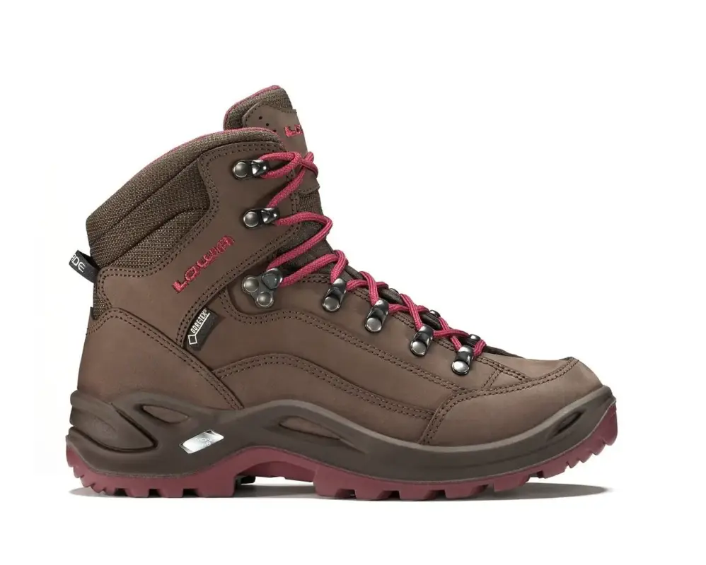 Buty trekkingowe damskie Lowa Renegade GTX Mid Ws - Espresso/Beere Bezpieczne zakupy