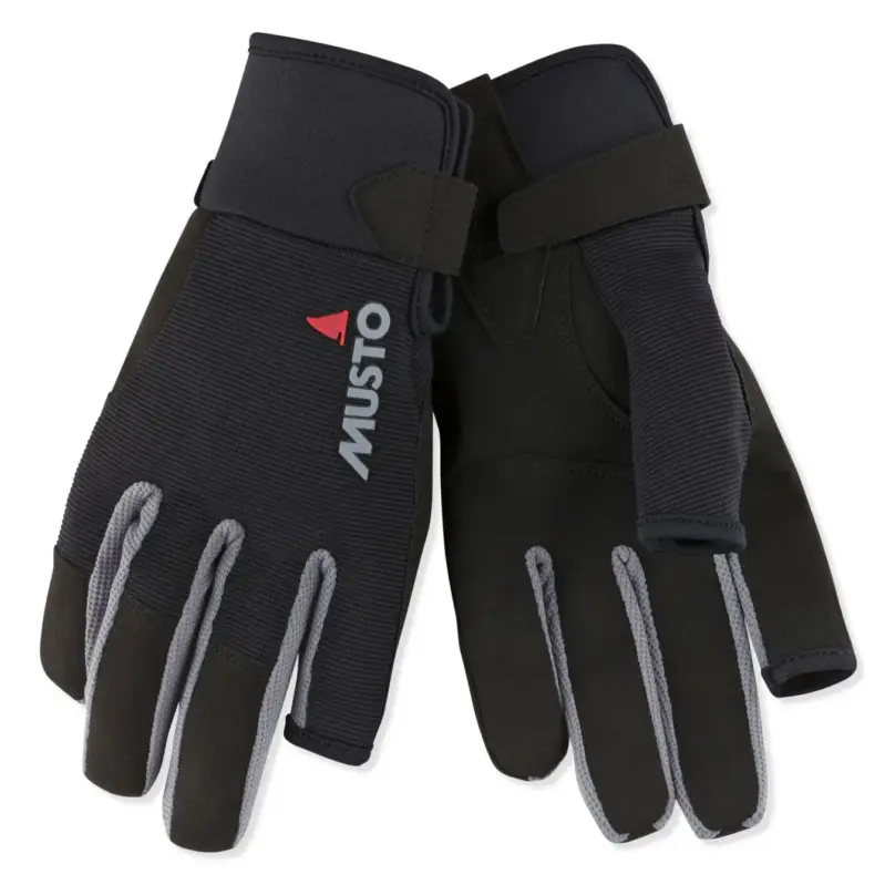 Rękawice żeglarskie Musto Essential Sailing Long Finger Glove - Black Dostępne od ręki