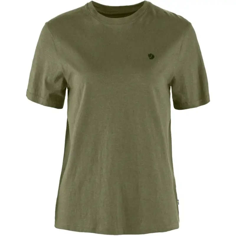 T-shirt bawełniany damski Fjallraven Hemp Blend - Green Zamów teraz