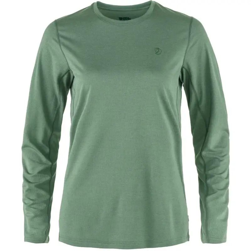 Szybka dostawa Bluza szybkoschnąca damska Fjallraven Abisko Day Hike LS - Patina Green
