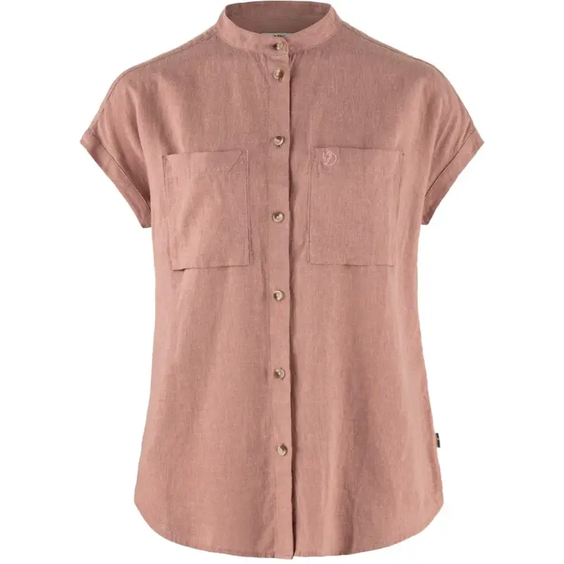 Ostatnia szansa Koszula oddychająca damska Fjallraven Ovik Hemp Shirt SS - Dusty Rose