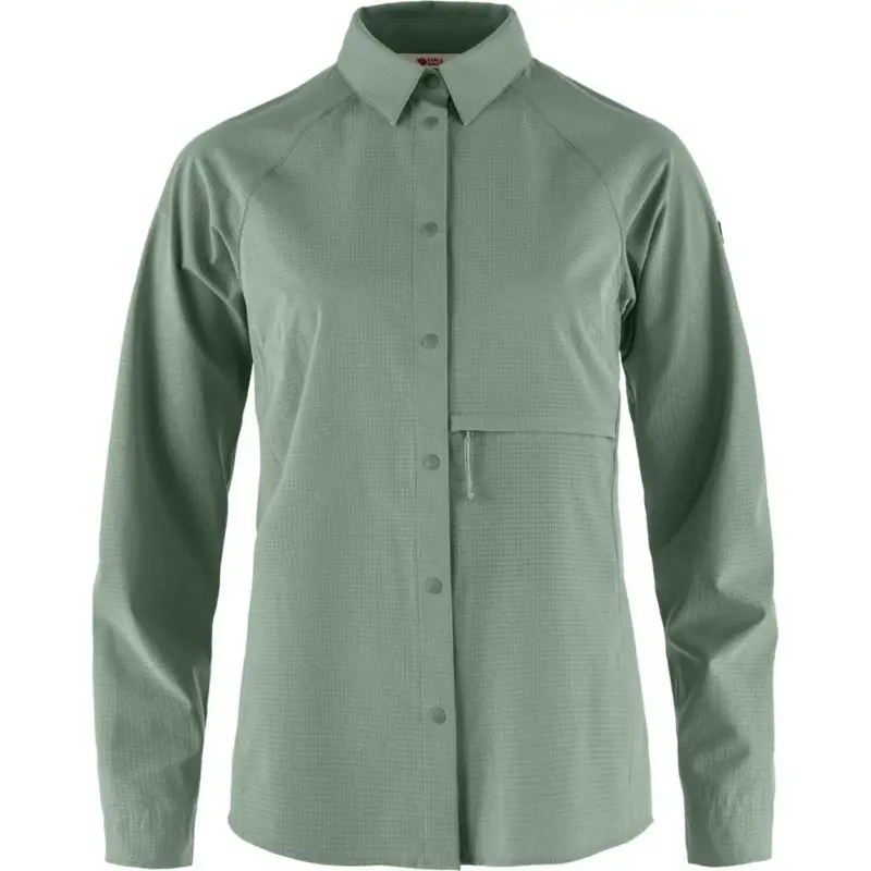 Okazja Koszula szybkoschnąca damska Fjallraven Abisko Trekking Shirt - Patina Green