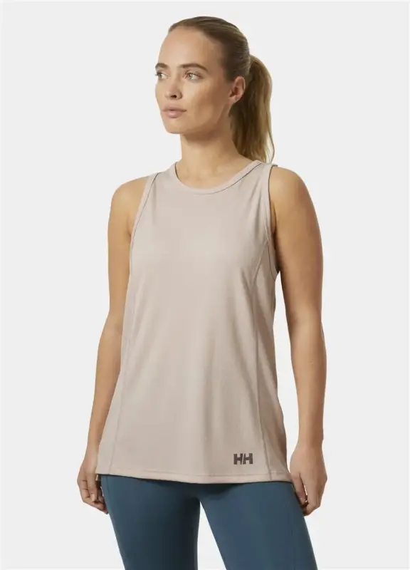 Top z filtrem UV damski Helly Hansen HH Lifa Active Solen Tank - Pink Cloud Rabat