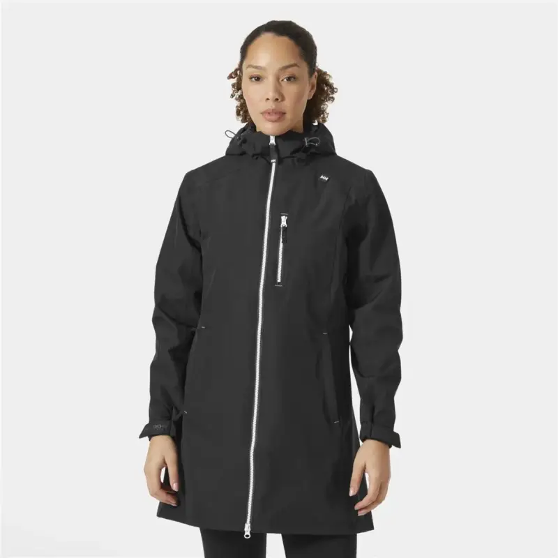 Kurtka membranowa damska Helly Hansen Long Belfast Jacket - Black Rabat