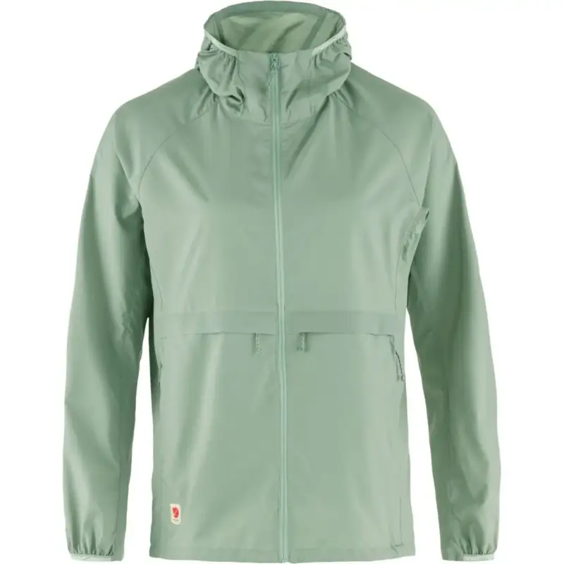 Popularny Kurtka przeciwwiatrowa damska Fjallraven High Coast Wind Hoodie - Misty Green