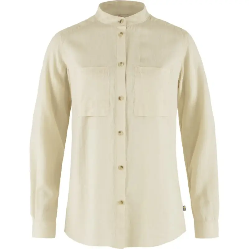 Koszula oddychająca damska Fjallraven Ovik Hemp Shirt LS - Chalk White Zniżka