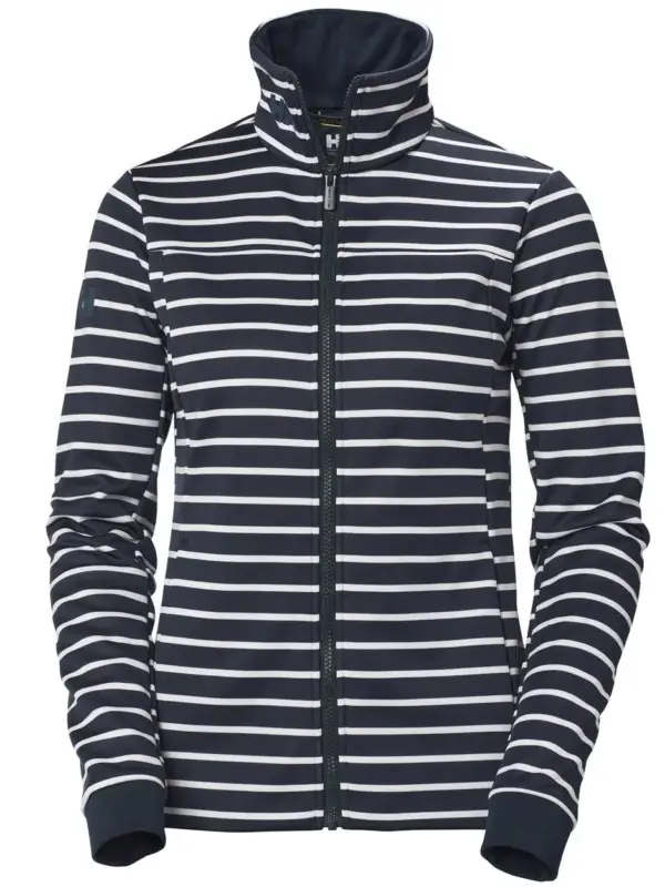 Sprawdź teraz Bluza polarowa damska Helly Hansen CREW FLEECE JACKET - Navy Stripe