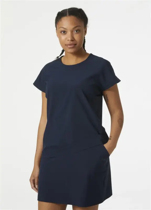 Koszulka szybkoschnąca damska Helly Hansen Thalia Summer Top - Navy Wyjątkowa oferta