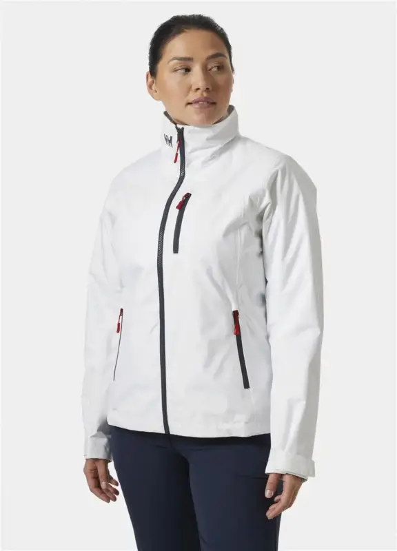 Tani Kurtka żeglarska damska Helly Hansen CREW MIDLAYER JACKET 2 - White