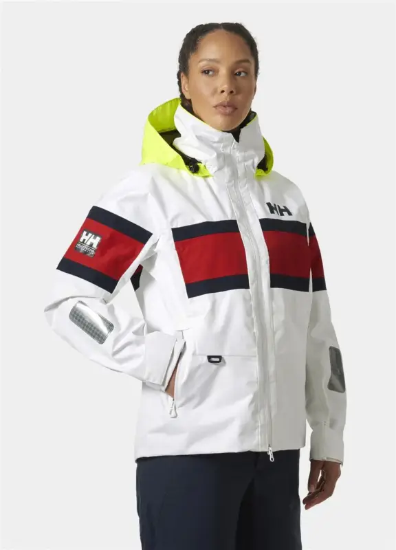 Popularny Sztormiak damski Helly Hansen SALT ORIGINAL JACKET - White