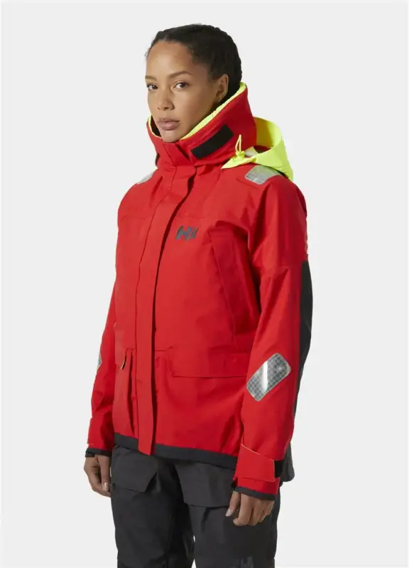 Sztormiak damski Helly Hansen SKAGEN PRO JACKET - Alert Red Cena promocyjna
