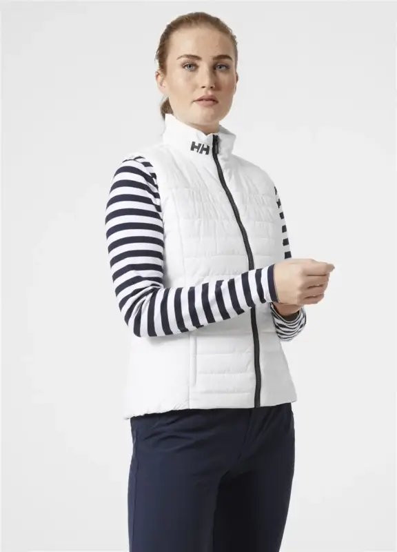 Wyjątkowa oferta Kamizelka ocieplana damska Helly Hansen CREW INSULATOR VEST - White