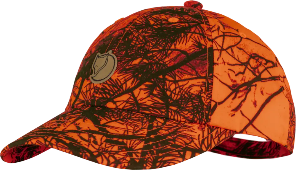 Czapka myśliwska Fjallraven Lappland Camo Cap - Orange Camo Bestseller