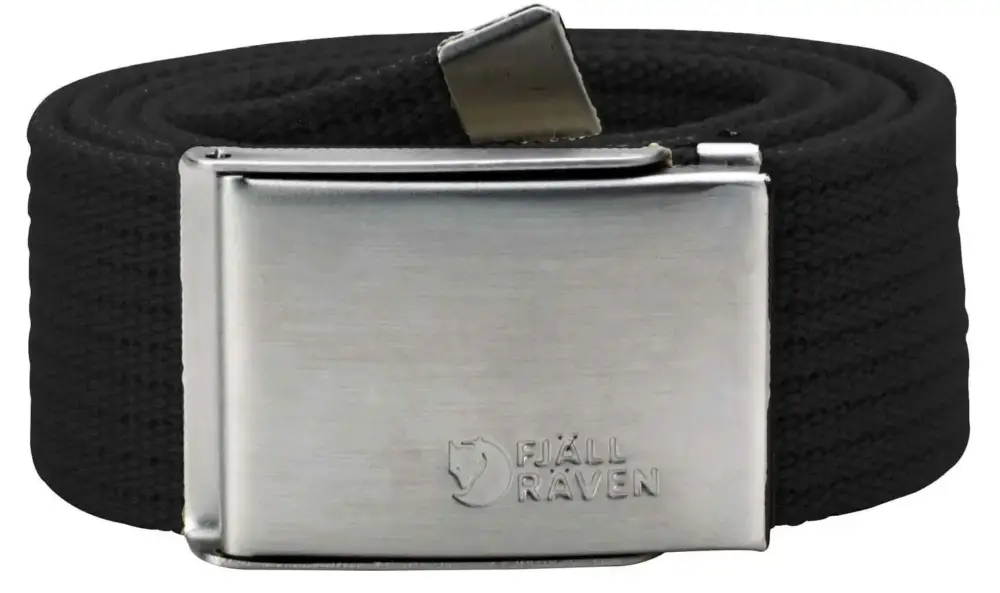Dostępne od ręki Pasek Fjallraven Canvas Belt - Black