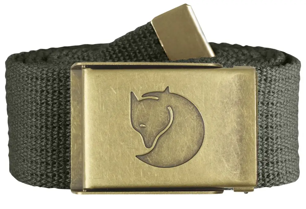 Promocja Pasek Fjallraven Canvas Brass Belt 4 cm - Mountain Grey