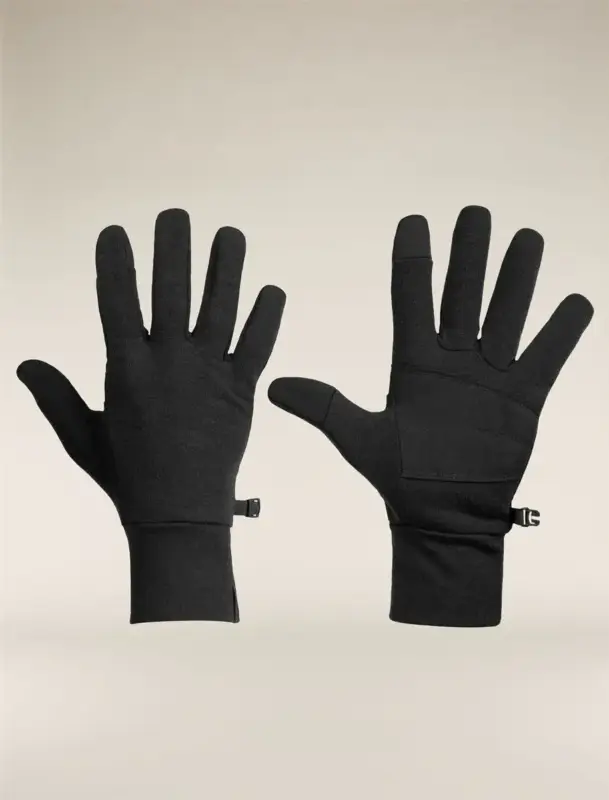 Premium Rękawiczki unisex Icebreaker Merino Realfleece™ Sierra - Black