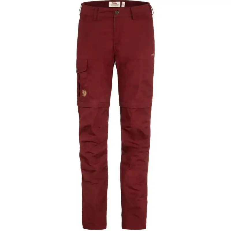 Szybka dostawa Spodnie G-1000® damskie Fjallraven Karla Pro Zip-off - Bordeaux Red