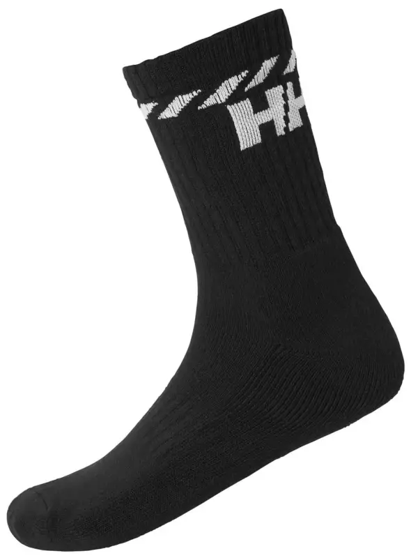 Łatwy zwrot Skarpety bawełniane unisex Helly Hansen COTTON SPORT SOCK 3PK - Black