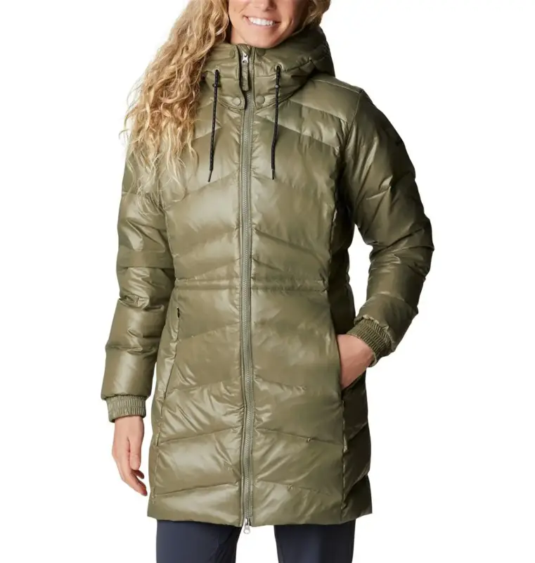 Kurtka puchowa damska Columbia Icy Heights™ II Down Mid Jacket - Stone Green Premium