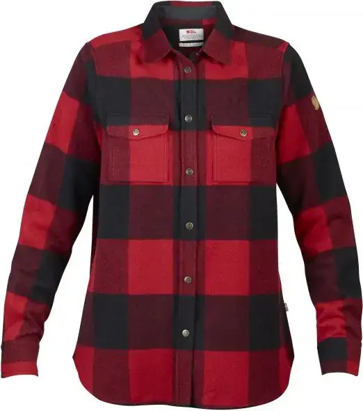Koszula flanelowa damska Fjallraven Canada Shirt LS - Red Ograniczona ilość