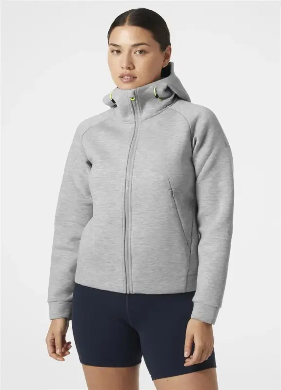 Bluza techniczna damska Helly Hansen HP OCEAN FZ JACKET 2.0 - Grey Melange Hit cenowy