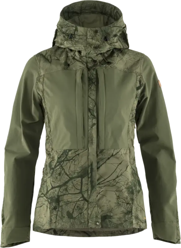 Kurtka G-1000® damska Fjallraven Keb Jacket - Green Camo Szybka dostawa