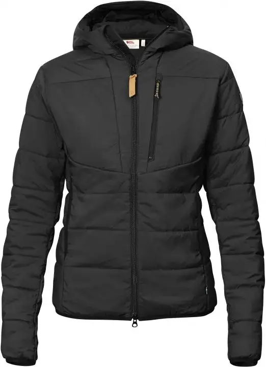 Kurtka ocieplana damska Fjallraven Keb Padded Hoodie - Black Bezpieczne zakupy