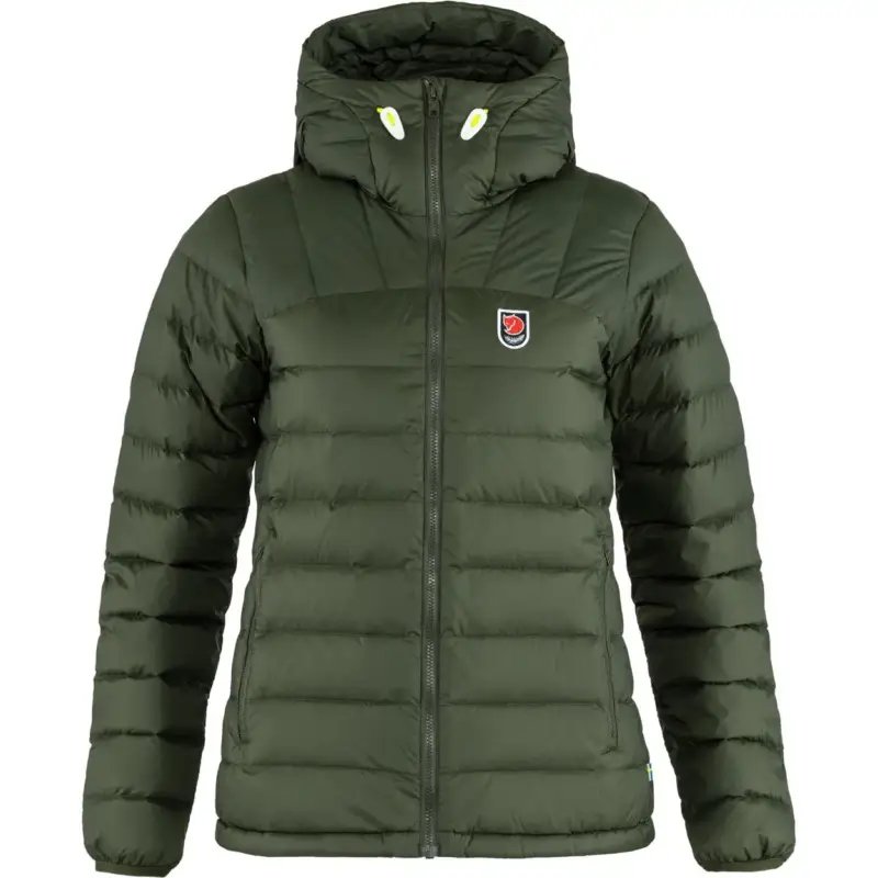 Kurtka puchowa damska Fjallraven Expedition Pack Down Hoodie - Deep Forest Tani