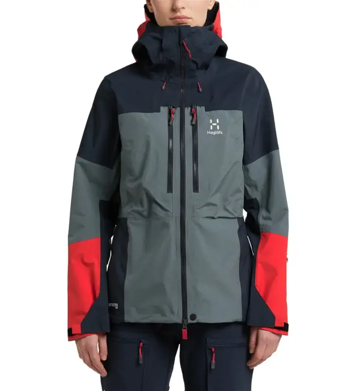 Ostatnia szansa Kurtka membranowa damska Haglöfs Spitz GTX Pro Jacket - Steel Blue/Tarn Blue