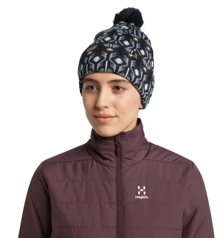 Czapka polarowa Haglofs Mountain Jaquard Beanie - Tarn Blue Pattern Cena promocyjna