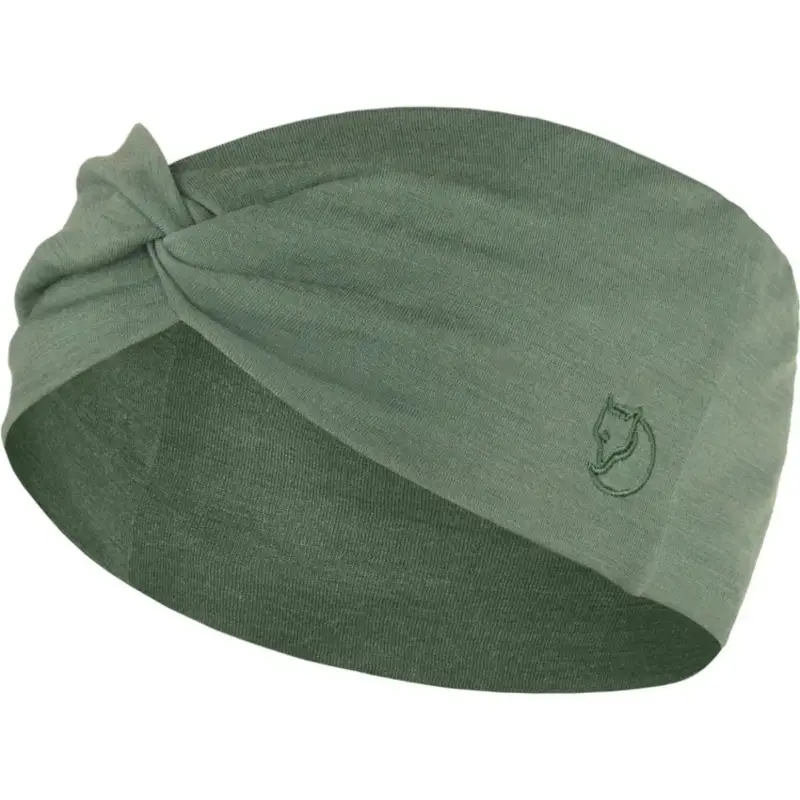 Opaska z merino Fjallraven Abisko Wool Headband - Patina Green Promocja