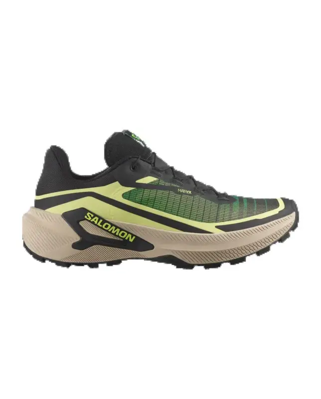 Buty trailowe męskie Salomon Genesis 2 - Sunny Lime/Black/Bog Popularny