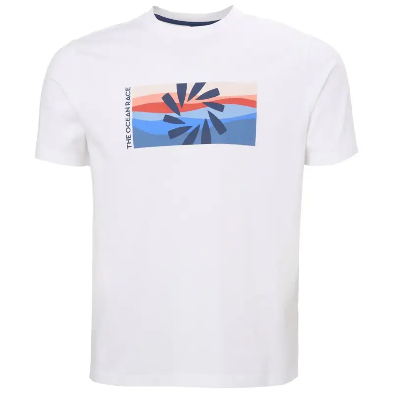 Koszulka bawełniana męska Helly Hansen The Ocean Race T-Shirt - White III Oferta