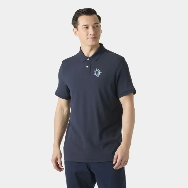 Koszulka polo z filtrem UV męska Helly Hansen The Ocean Race Polo 2.0 - Navy Premium