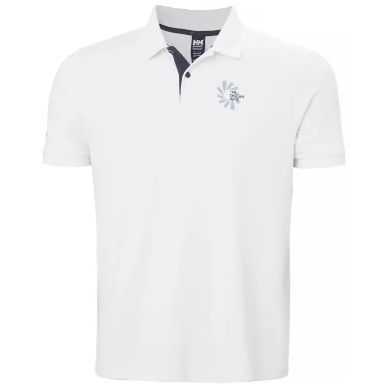 Koszulka polo z filtrem UV męska Helly Hansen The Ocean Race Polo 2.0 - White Popularny