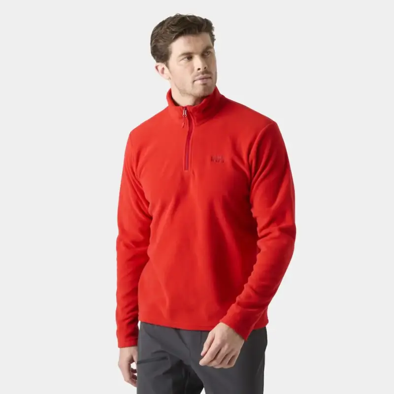 Bluza polarowa męska Helly Hansen Daybreaker Half-Zip Fleece - Alert Red Rabat